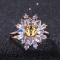 14k Gold 2.20 Ctw Natural Sapphire & Moonstone & Cocktail Ring