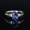 14k Gold 1.59 Ctw Natural Tanzanite & Diamond Ring