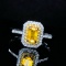 14k Gold 0.63 Ctw Natural Sapphire & Diamond Ring