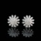 14k Gold 1.00 Ct Natural H Diamond Earrings