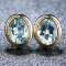 14k Gold 3.15 Ct Natural Aquamarine Earrings