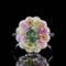 14k Gold 2.64 Ctw Natural Sapphire & Diamond Ring