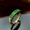 14k Gold 0.85 Ct Natural Emerald Ring