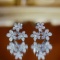14k Gold 0.56 Ct Natural H Diamond Earrings