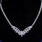 14k Gold 1.20 Ct Natural H Diamond Necklace
