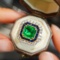 14k Gold 2.73 Ctw Natural Emerald & Diamond Ring/pendant