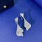 14k Gold 2.14 Ctw Natural H Diamond Earrings