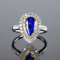 14k Gold 2.68 Ctw Natural Sapphire & Diamond Ring