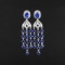 14k Gold 4.45 Ctw Natural Sapphire & Diamond Earrings