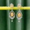 14k Gold 2.48 Ctw Natural Yellow Diamond & Diamond Earrings