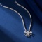 14k Gold 0.80 Ctw Natural H Diamond Necklace