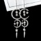14k Gold 0.8 Ct Natural H Diamond Earrings