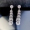 14k Gold 1 Ct Natural H Diamond Earrings