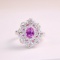 14k Gold 2.07 Ctw Natural Sapphire & Diamond Ring/pendant