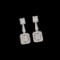 14k Gold 0.8 Ct Natural H Diamond Earrings