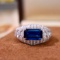 14k Gold 3.00 Ctw Natural Sapphire & Diamond Ring