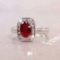 14k Gold 1.54 Ctw Natural Ruby & Diamond Ring