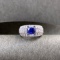 14k Gold 2.79 Ctw Natural Sapphire & Diamond Ring