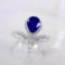 14k Gold 2.14 Ctw Natural Sapphire & Diamond Ring