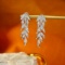 14k Gold 0.74 Ct Natural H Diamond Earrings