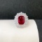 14k Gold 5.41 Ctw Natural Tourmaline & Diamond Ring/pendant