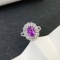14k Gold 2.98 Ctw Natural Sapphire & Diamond Ring/pendant