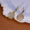 14k Gold 1.00 Ct Natural H Diamond Earrings