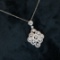 14k Gold 0.85 Ct Natural H Diamond Necklace