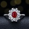 14k Gold 1.21 Ctw Natural Ruby & Diamond Ring/pendant