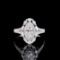 Gia Certified 14k Gold 1.16 Ctw Natural F Si2 Marquise Diamond Ring/pendant