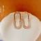 14k Gold 0.24 Ct Natural H Diamond Earrings