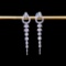 14k Gold 0.5 Ct Natural H Diamond Earrings