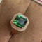 14k Gold 4.3 Ct Natural Tourmaline & Diamond Ring