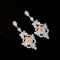 14k Gold 2.00 Ctw Natural Yellow Diamond & Diamond Earrings