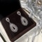 14k Gold 1.84 Ct Natural H Diamond Earrings