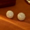 14k Gold 0.72 Ct Natural H Diamond Earrings