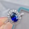 14k Gold 1.53 Ctw Natural Sapphire & Diamond Ring