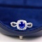 14k Gold 1.77 Ctw Natural Sapphire & Diamond Ring