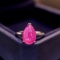14k Gold 5.2 Ct Natural Ruby & Solitaire Ring