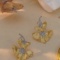 14k Gold 0.4 Ct Natural H Diamond Earrings