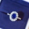 14k Gold 1.69 Ctw Natural Sapphire & Diamond Ring