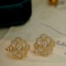 14k Gold 0.16 Ct Natural H Diamond Earrings