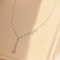 14k Gold 0.8 Ct Natural H Diamond Necklace