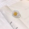 14k Gold 1.17 Ctw Natural Yellow Diamond & Diamond Ring