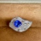 14k Gold 2.40 Ctw Natural Sapphire & Diamond Ring