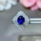 14k Gold 2.12 Ctw Natural Sapphire & Diamond Ring