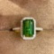14k Gold 3.86 Ct Natural Tourmaline & Diamond Ring