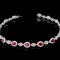 14k Gold 4.08 Ctw Natural Ruby & Diamond Bracelet