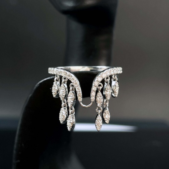14k Gold 0.45 Ct Natural H Diamond Ring