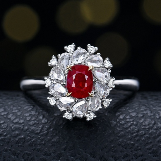 14k Gold 1.21 Ctw Natural Ruby & Diamond Ring/pendant